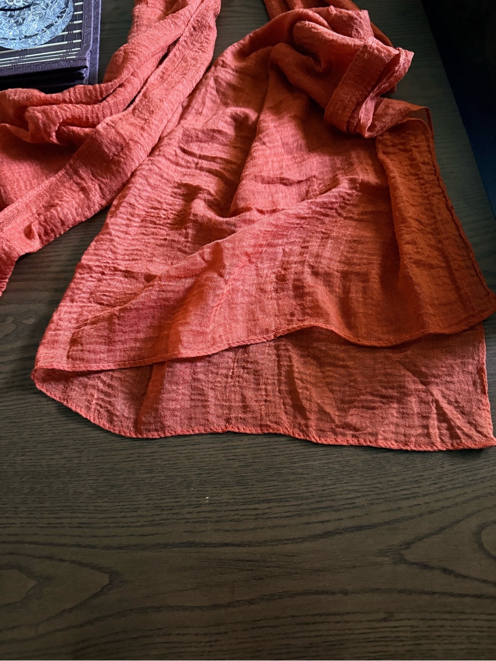 Lightweight 120” Rust Orange Table Runner